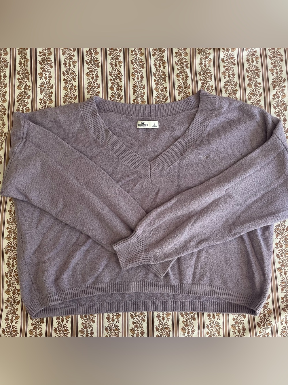 Hollister Lavender V-Neck Sweater - Women's